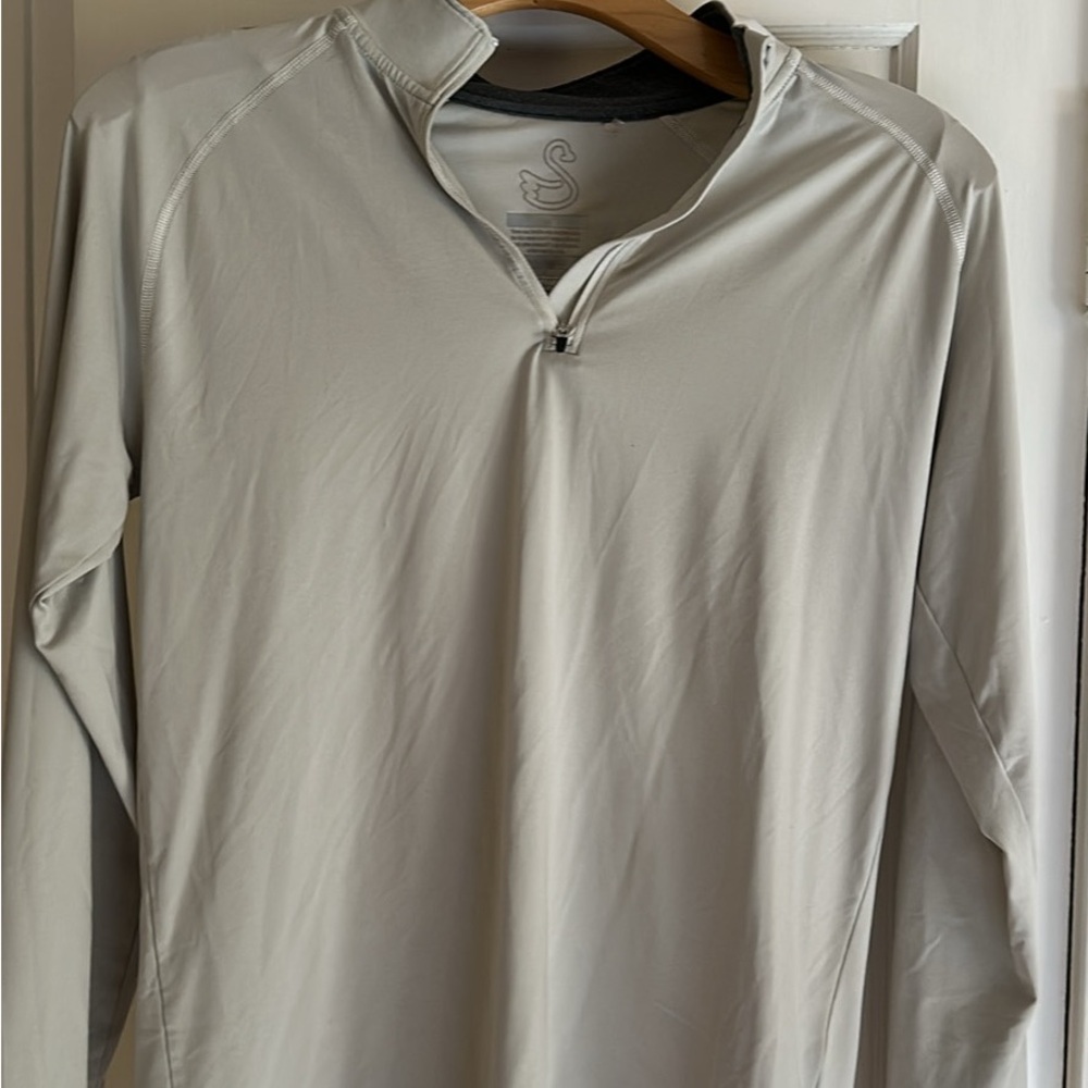 Swannies golf Light Gray Quarter-Zip Pullover